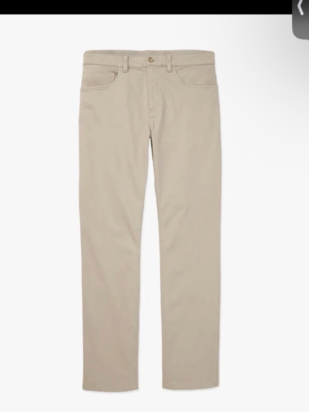 Fair Harbor Men's Horizon Stretch 5 Pocket Pants  in Khaki color